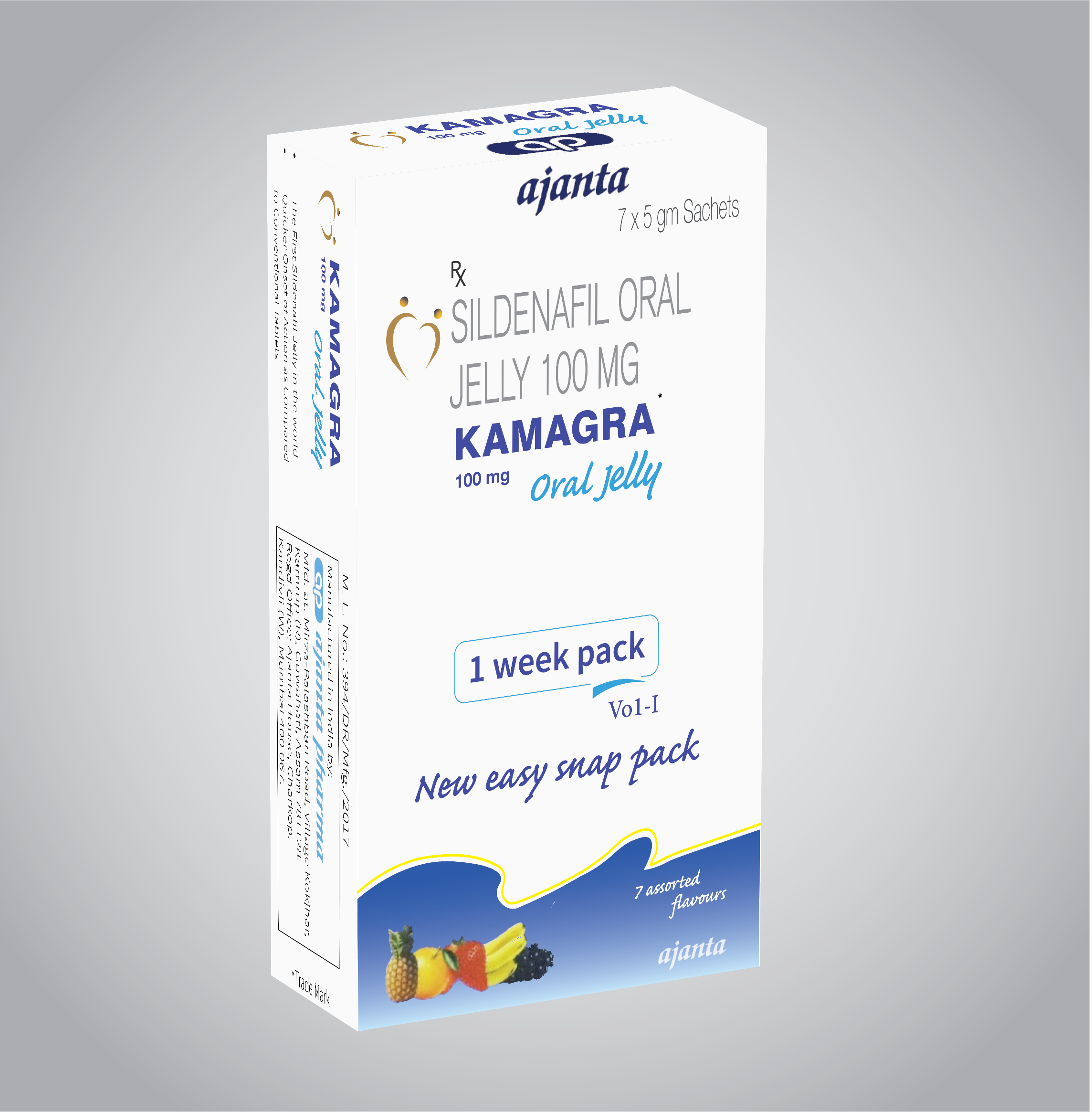 Kamagra 100 mg Oral Jelly Vol 1 - View 3